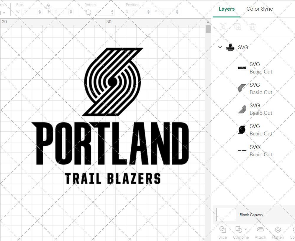 Portland Trail Blazers Concept 2017 004, Svg, Dxf, Eps, Png - SvgShopArt