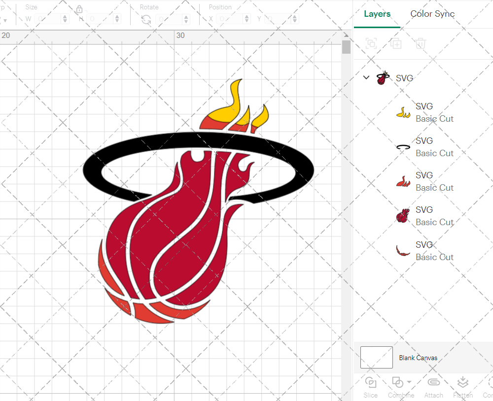 Miami Heat Alternate 1988 002, Svg, Dxf, Eps, Png - SvgShopArt