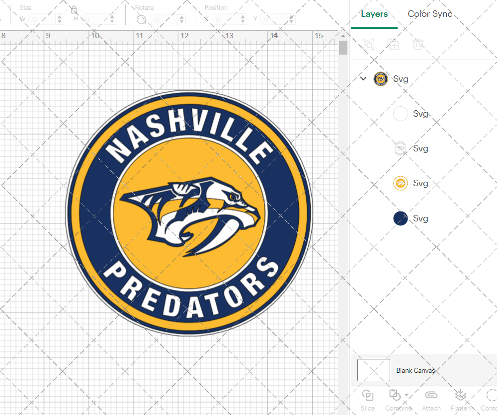 Nashville Predators Circle 2011, Svg, Dxf, Eps, Png - SvgShopArt