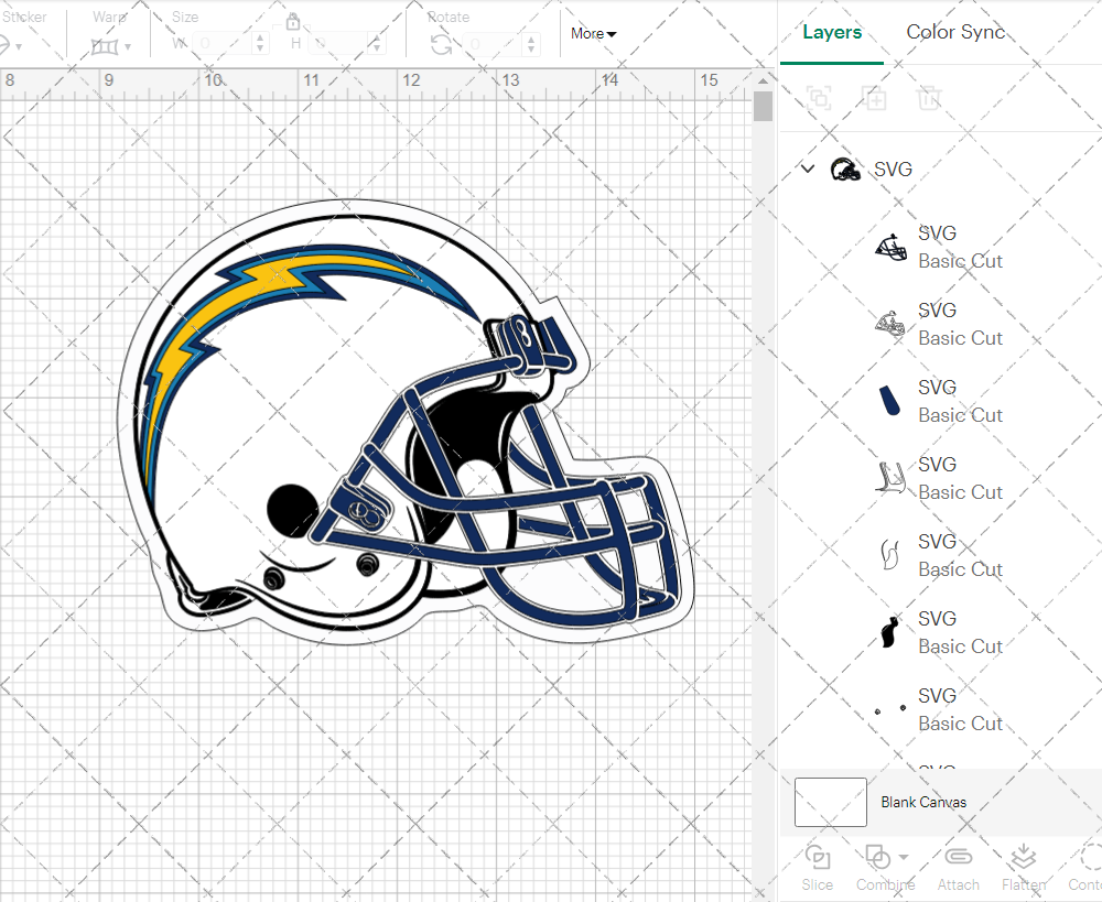 Los Angeles Chargers Helmet 2017 002, Svg, Dxf, Eps, Png - SvgShopArt