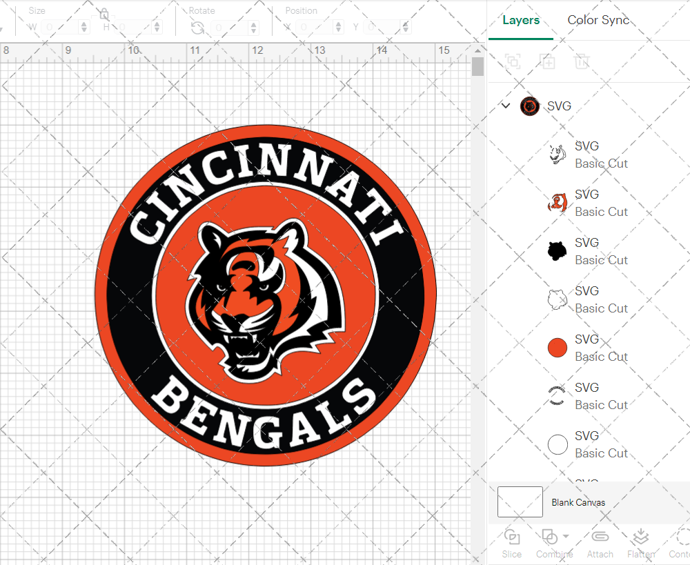 Cincinnati Bengals Circle 1997, Svg, Dxf, Eps, Png - SvgShopArt