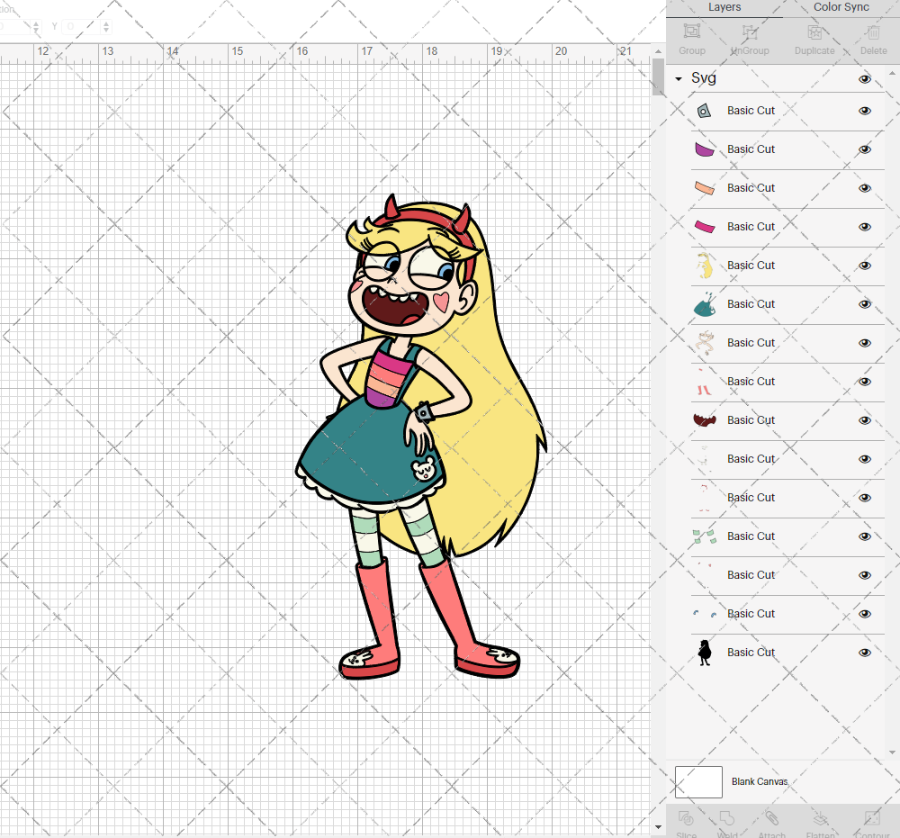 Star Butterfly - Star vs. the Forces of Evil 002, Svg, Dxf, Eps, Png - SvgShopArt