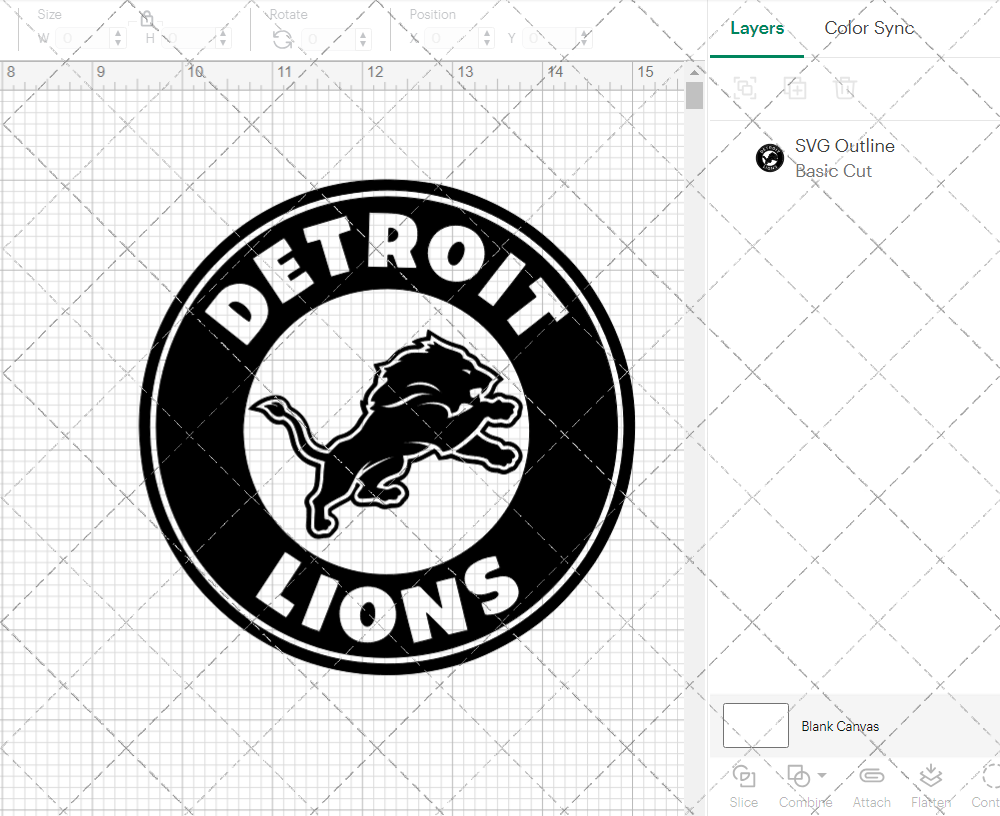 Detroit Lions Circle 2017 002, Svg, Dxf, Eps, Png - SvgShopArt