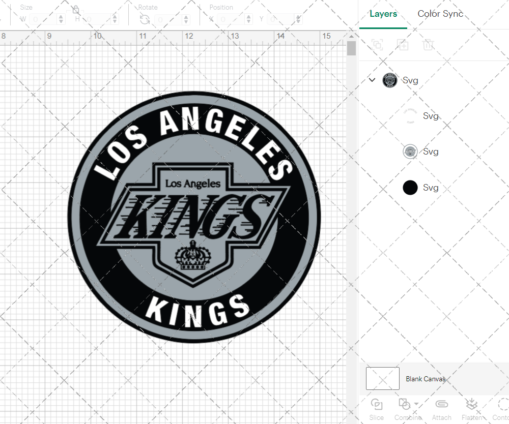 Los Angeles Kings Circle 1988, Svg, Dxf, Eps, Png - SvgShopArt