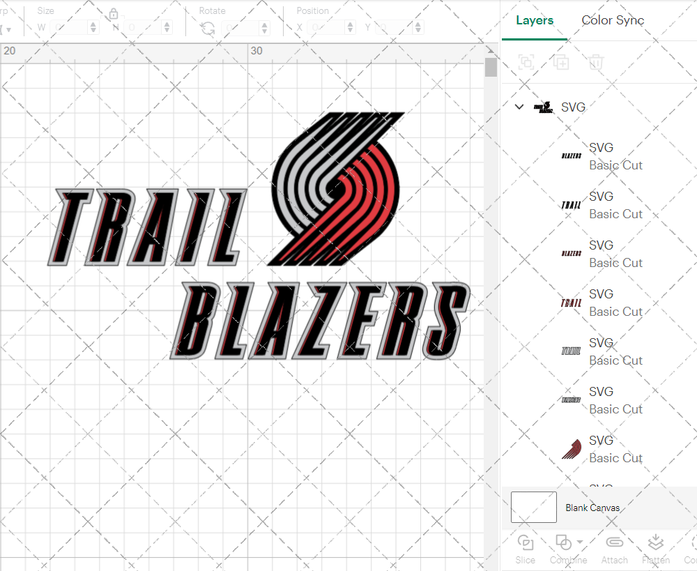 Portland Trail Blazers Alternate 2002 002, Svg, Dxf, Eps, Png - SvgShopArt