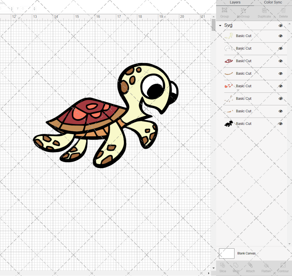 Squirt - Finding Nemo 003, Svg, Dxf, Eps, Png - SvgShopArt