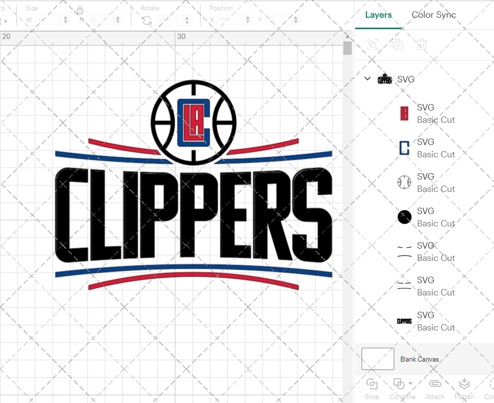 Los Angeles Clippers 2018, Svg, Dxf, Eps, Png - SvgShopArt