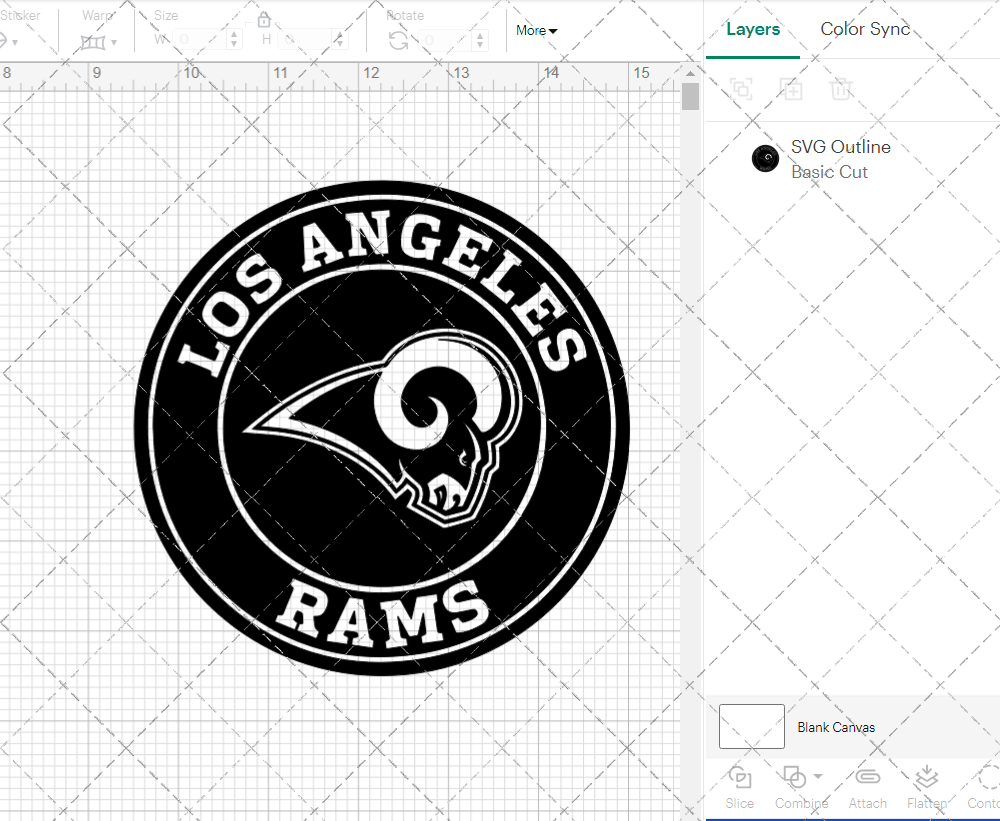 Los Angeles Rams Circle 2017, Svg, Dxf, Eps, Png - SvgShopArt