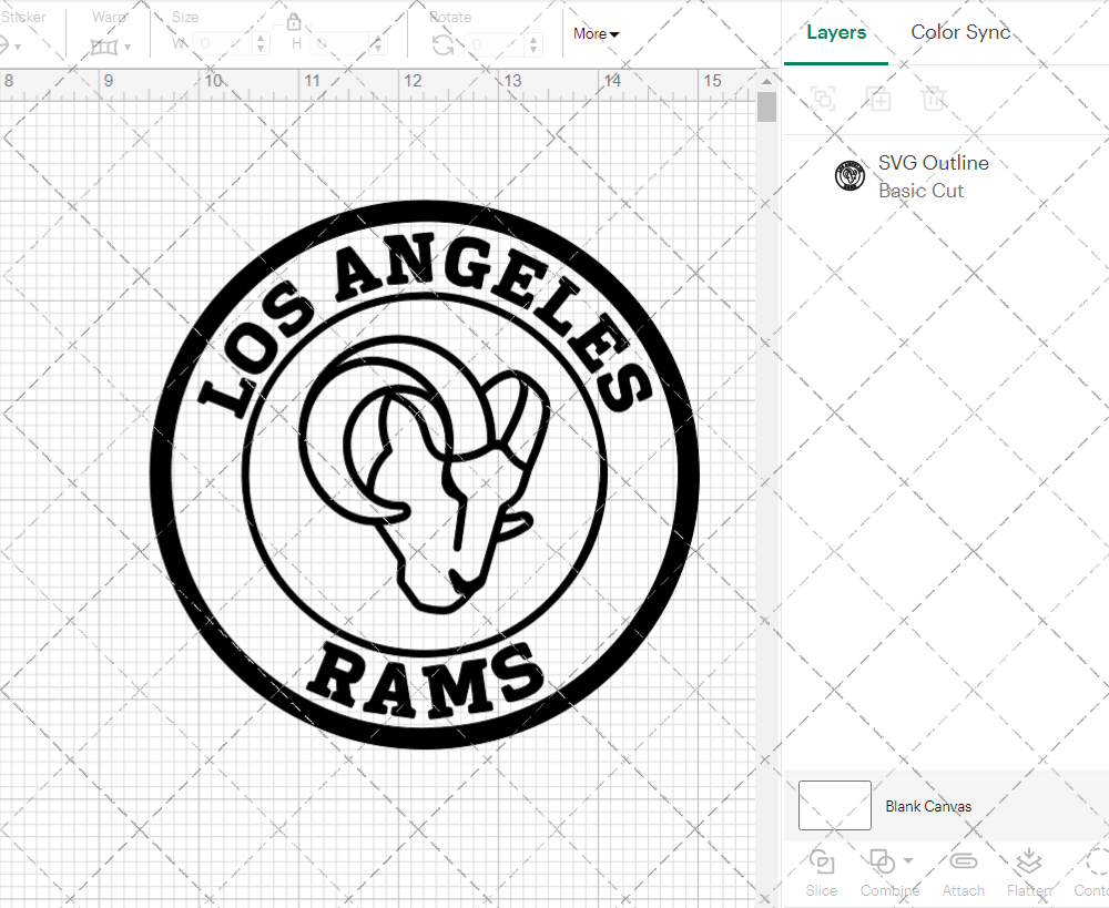 Los Angeles Rams Circle 2020 002, Svg, Dxf, Eps, Png - SvgShopArt