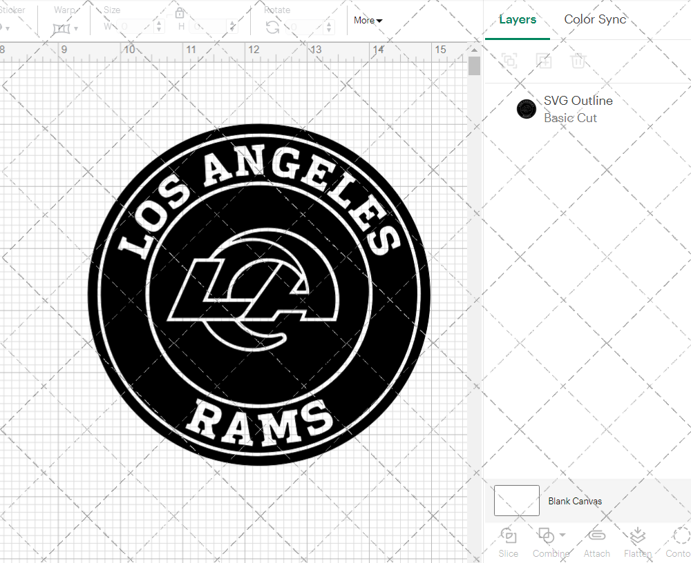 Los Angeles Rams Circle 2020, Svg, Dxf, Eps, Png - SvgShopArt