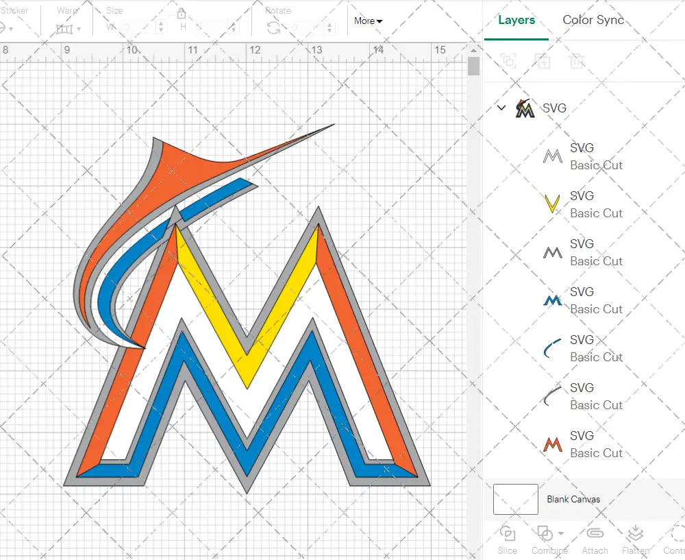 Miami Marlins Cap 2012, Svg, Dxf, Eps, Png - SvgShopArt