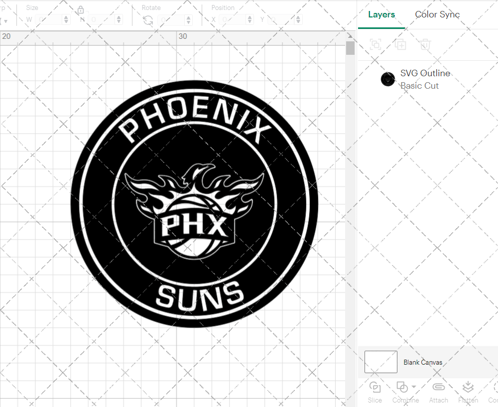 Phoenix Suns Circle 2013, Svg, Dxf, Eps, Png - SvgShopArt