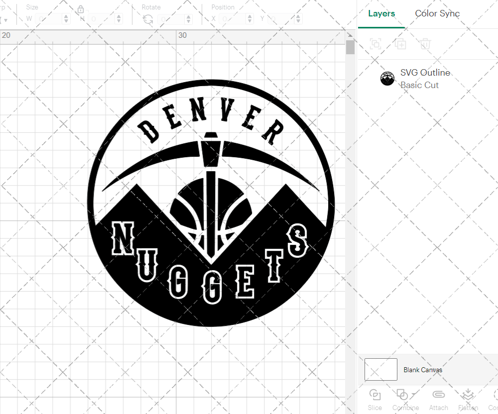 Denver Nuggets Circle 2018 003, Svg, Dxf, Eps, Png - SvgShopArt