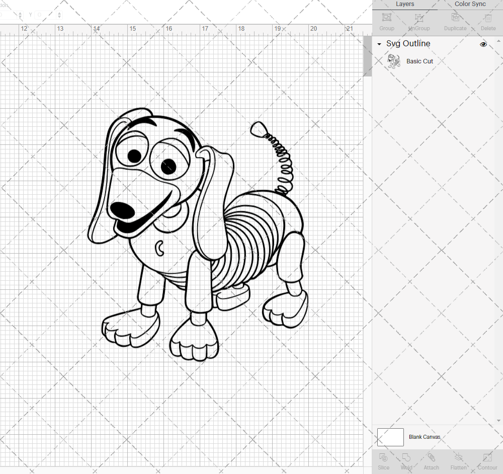 Slinky - Toy Story, Svg, Dxf, Eps, Png - SvgShopArt