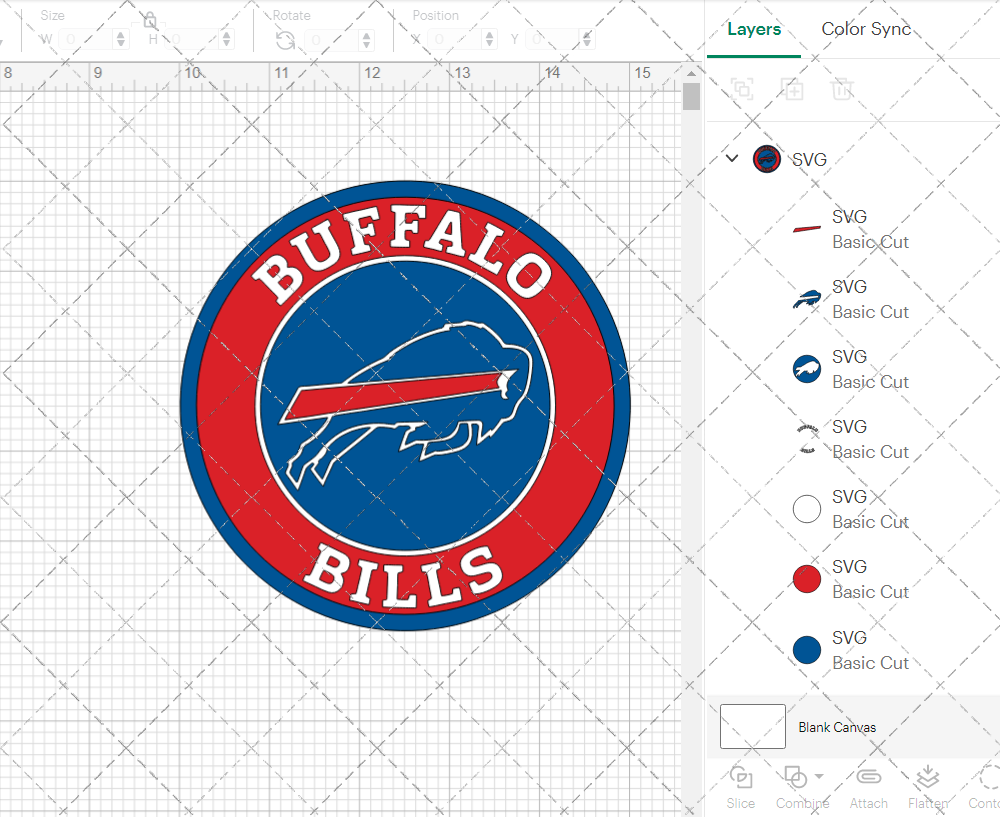 Buffalo Bills Circle 1974, Svg, Dxf, Eps, Png - SvgShopArt