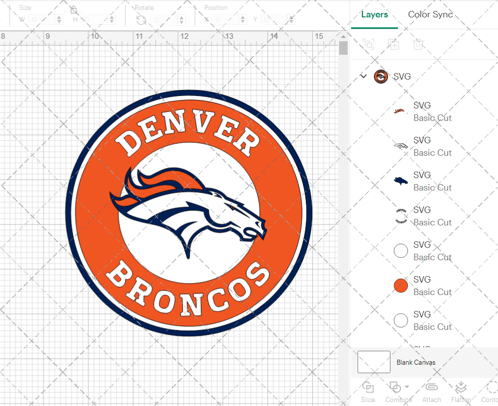 Denver Broncos Circle 1997 004, Svg, Dxf, Eps, Png - SvgShopArt