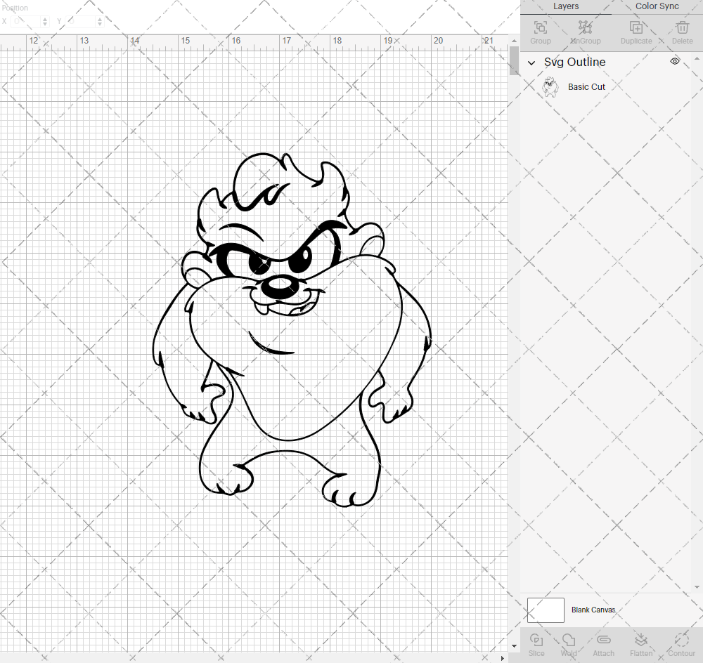 Tasmanian Devil - Baby Looney Tunes, Svg, Dxf, Eps, Png - SvgShopArt