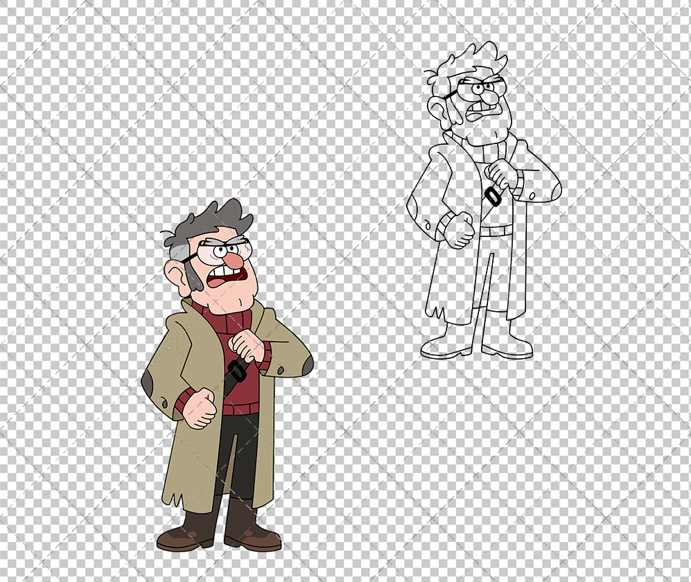 Stanford Pines - Gravity Falls, Svg, Dxf, Eps, Png - SvgShopArt