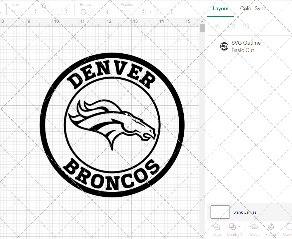 Denver Broncos Circle 1997, Svg, Dxf, Eps, Png - SvgShopArt