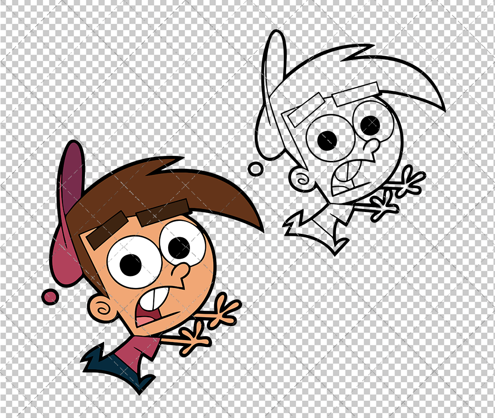 Timmy Turner - The Fairly Odd Parents 002, Svg, Dxf, Eps, Png - SvgShopArt