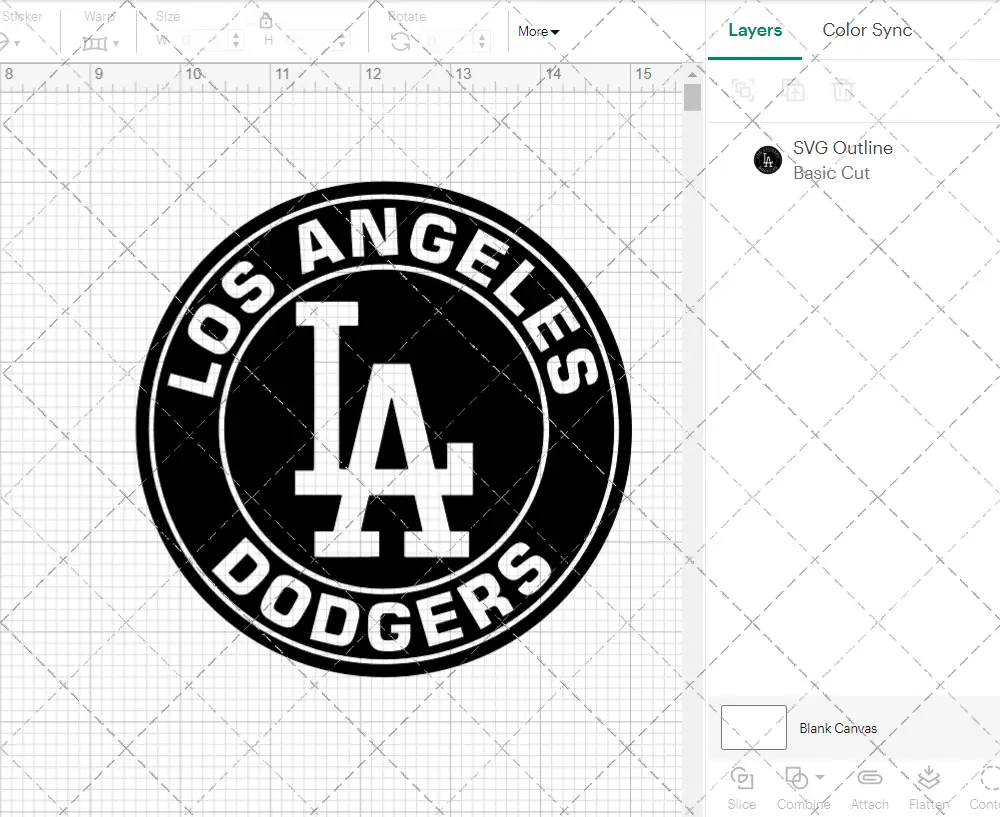 Los Angeles Dodgers Circle 2012, Svg, Dxf, Eps, Png - SvgShopArt