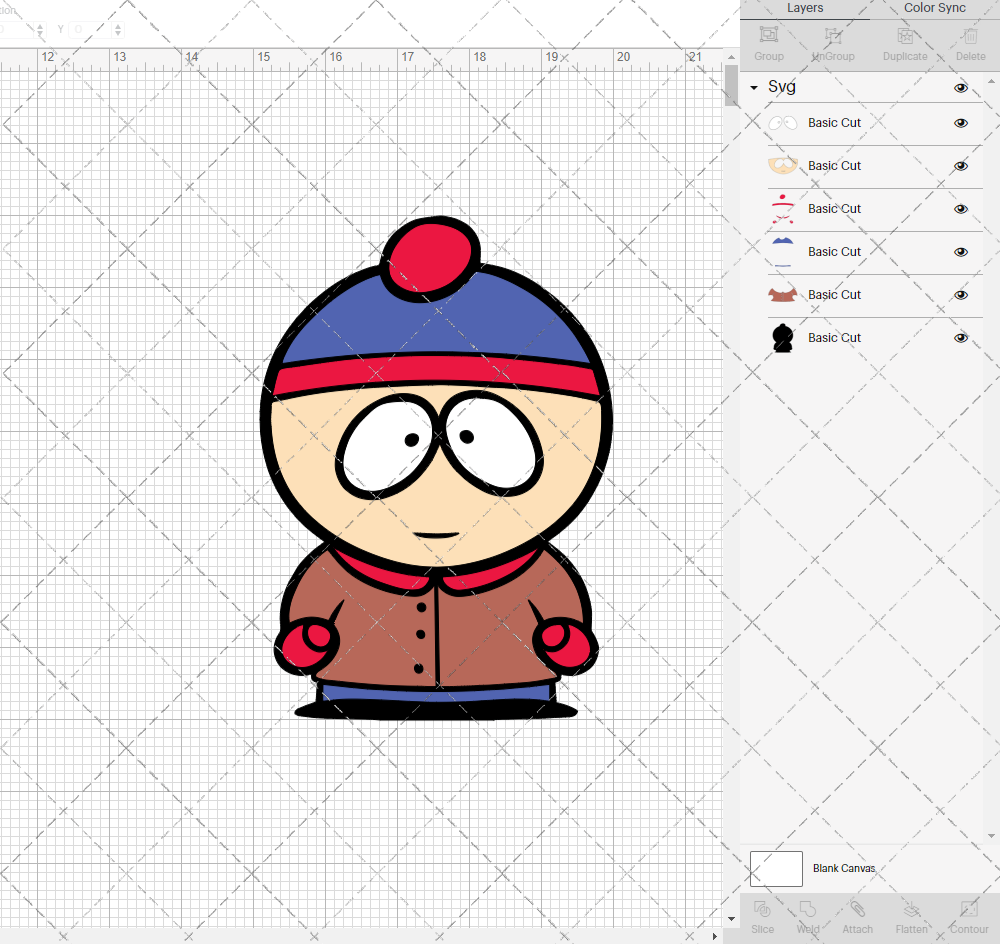 Stan Marsh - South Park, Svg, Dxf, Eps, Png - SvgShopArt