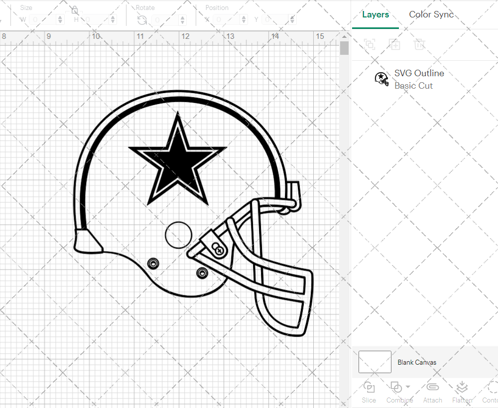 Dallas Cowboys Helmet 1971, Svg, Dxf, Eps, Png - SvgShopArt
