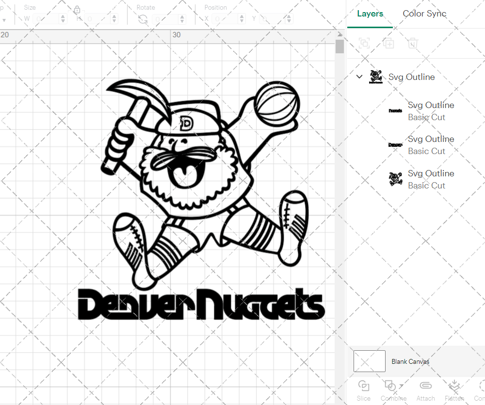 Denver Nuggets 1975, Svg, Dxf, Eps, Png - SvgShopArt