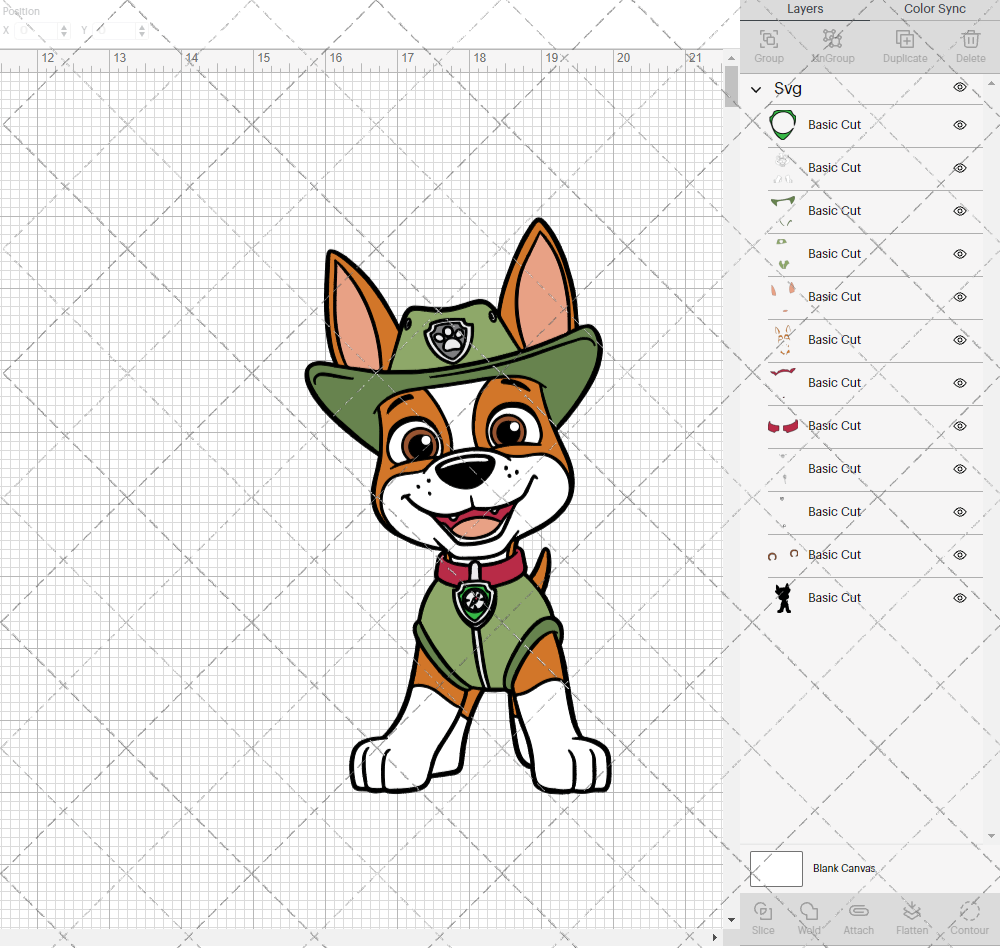 Tracker - Paw Patrol 002, Svg, Dxf, Eps, Png - SvgShopArt