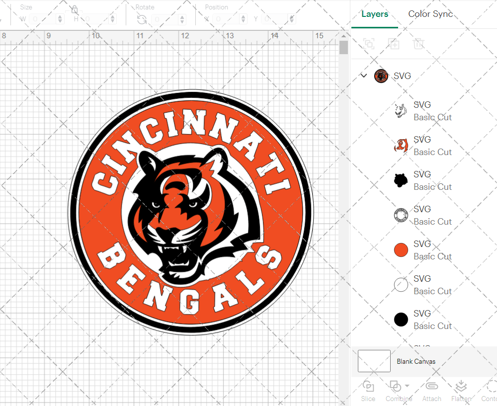 Cincinnati Bengals Circle 1997 002, Svg, Dxf, Eps, Png - SvgShopArt