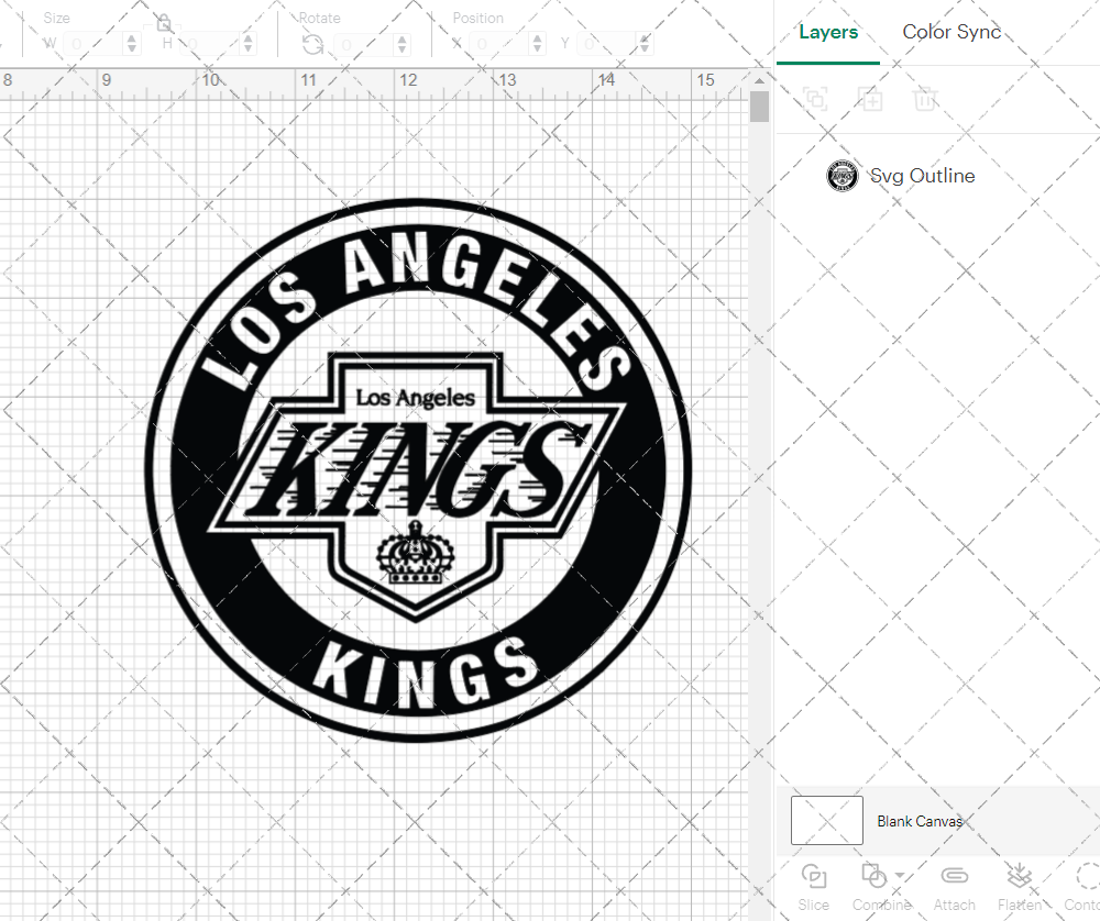 Los Angeles Kings Circle 1988, Svg, Dxf, Eps, Png - SvgShopArt