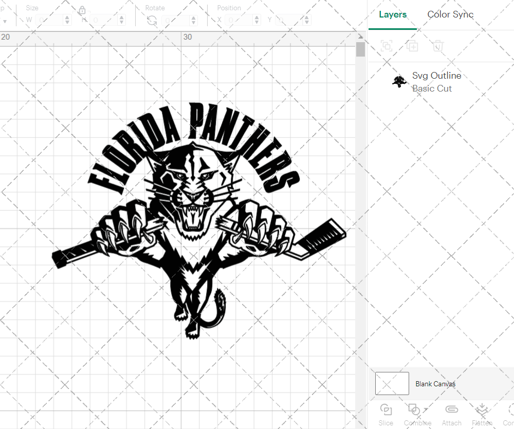 Florida Panthers Alternate 1993 002, Svg, Dxf, Eps, Png - SvgShopArt