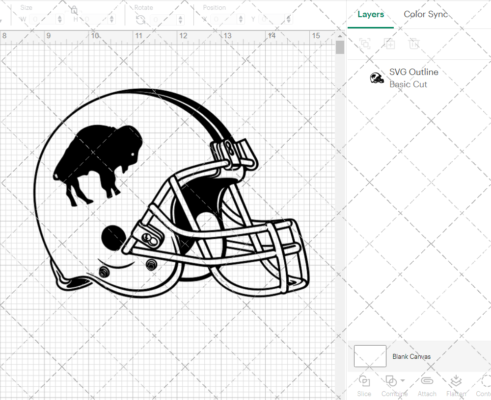 Buffalo Bills Helmet 1970 003, Svg, Dxf, Eps, Png - SvgShopArt