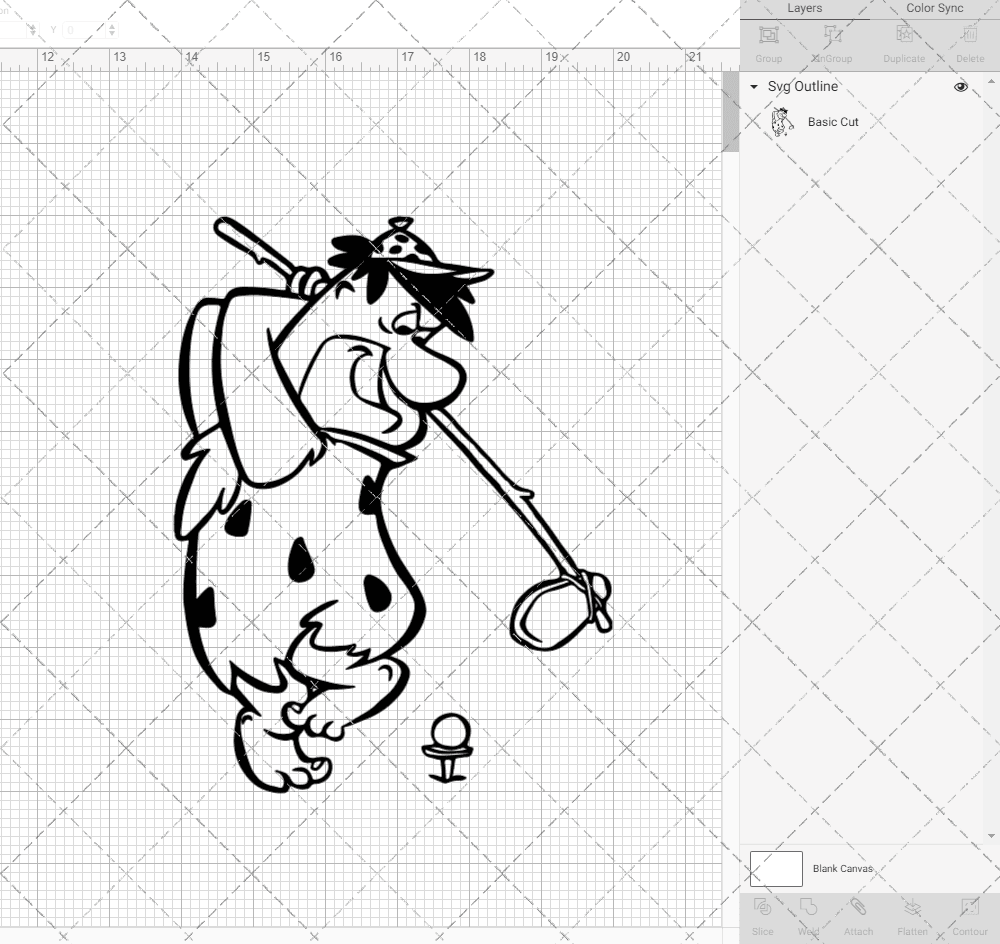 Fred Flintstone - The Flintstone 002, Svg, Dxf, Eps, Png SvgShopArt