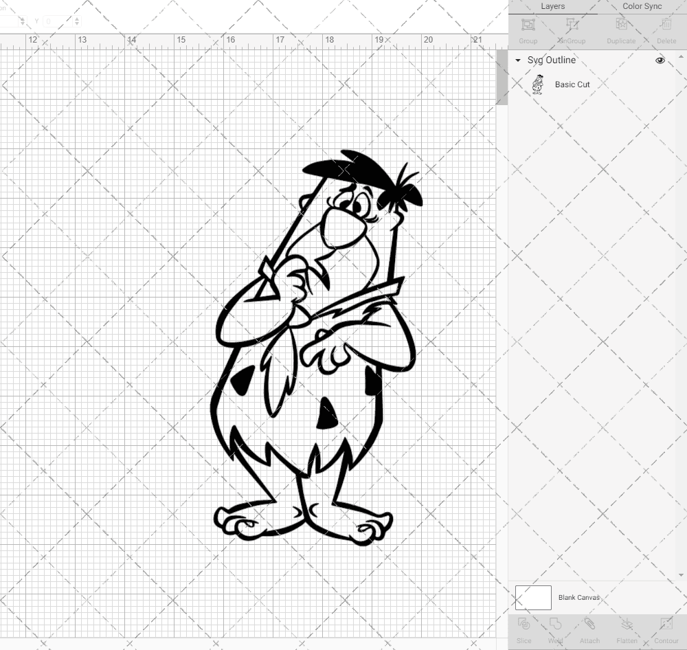 Fred Flintstone - The Flintstone 003, Svg, Dxf, Eps, Png SvgShopArt