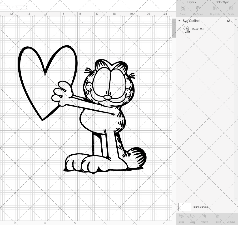 Garfield 004, Svg, Dxf, Eps, Png SvgShopArt