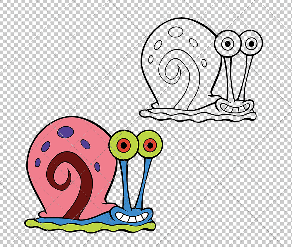 Gary the Snail - SpongeBob SquarePants, Svg, Dxf, Eps, Png SvgShopArt