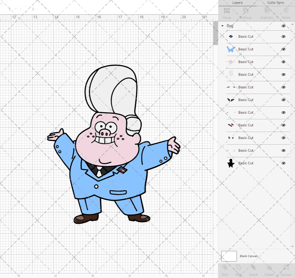 Gideon Gleeful - Gravity Falls, Svg, Dxf, Eps, Png SvgShopArt