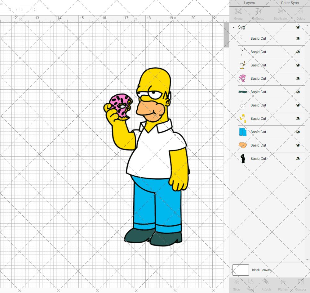 Gomer Simpson - The Simpsons 002, Svg, Dxf, Eps, Png SvgShopArt