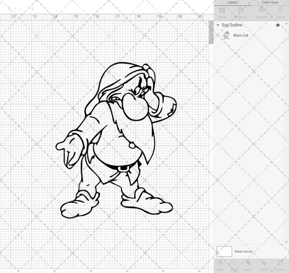 Grumpy - Snow White, Svg, Dxf, Eps, Png SvgShopArt