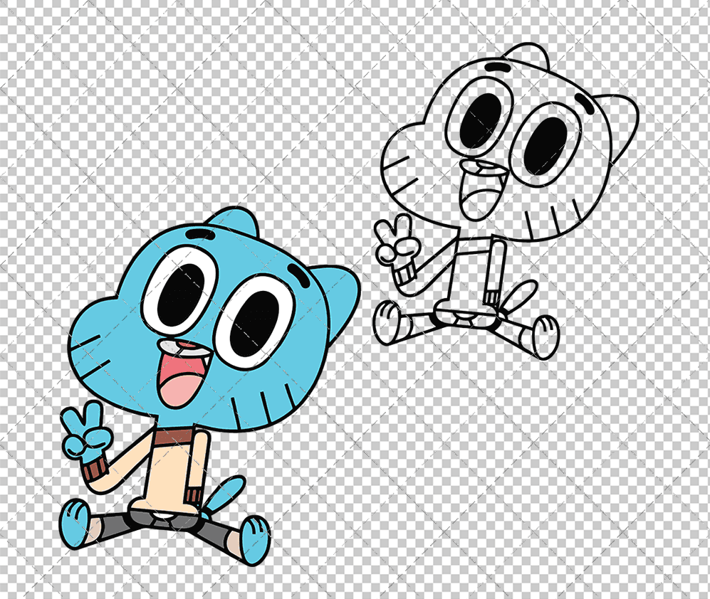 Gumball Watterson - The Amazing World of Gumball, Svg, Dxf, Eps, Png -  SvgShopArt