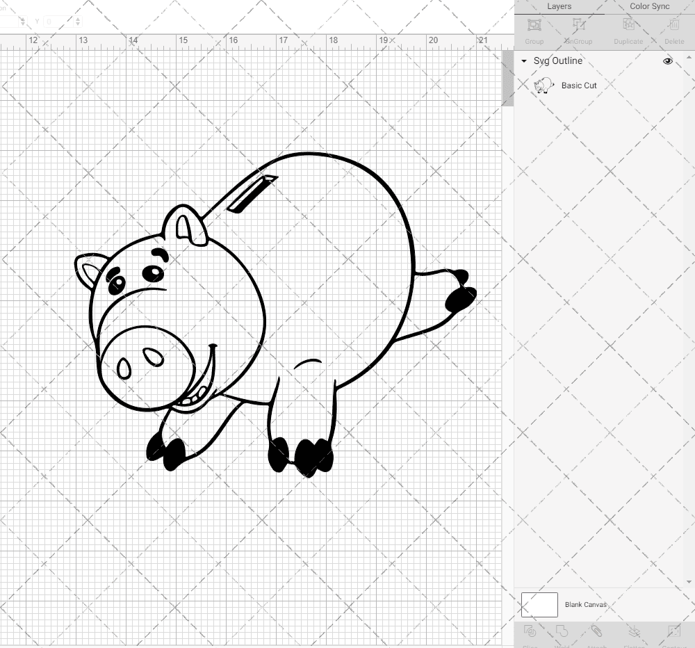 Hamm - Toy Story, Svg, Dxf, Eps, Png SvgShopArt