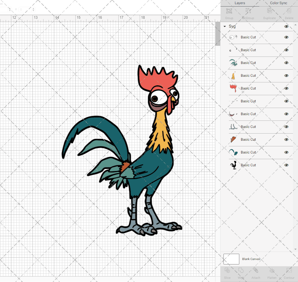 Heihei - Moana, Svg, Dxf, Eps, Png SvgShopArt