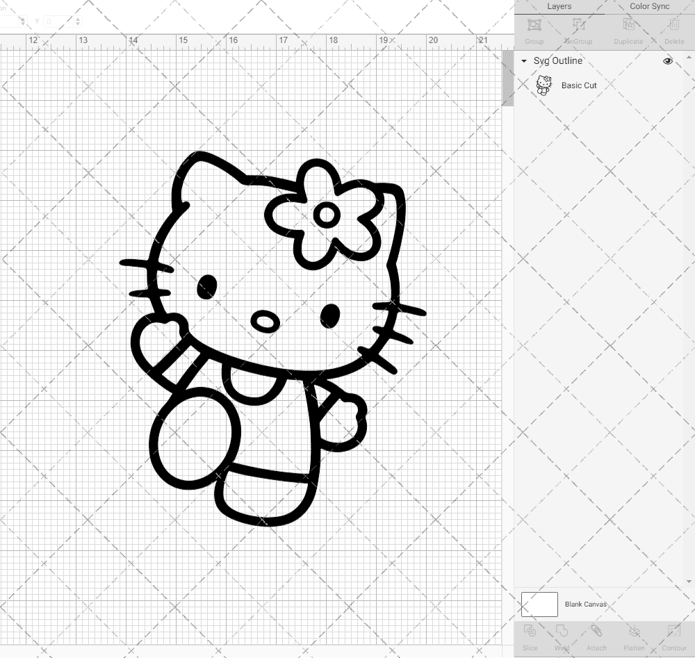 Hello Kitty - Sanrio 002, Svg, Dxf, Eps, Png SvgShopArt