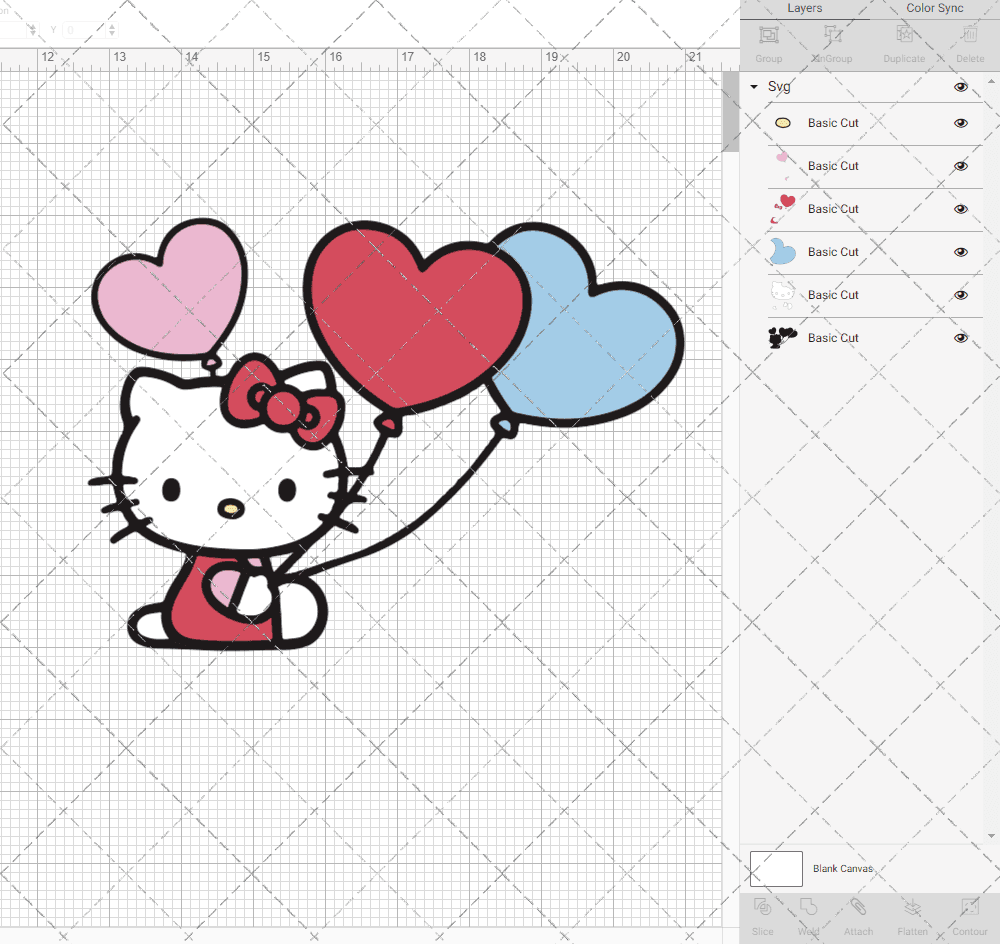 Hello Kitty - Sanrio 003, Svg, Dxf, Eps, Png SvgShopArt