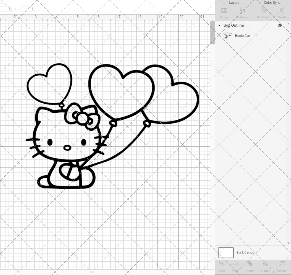 Hello Kitty - Sanrio 003, Svg, Dxf, Eps, Png SvgShopArt