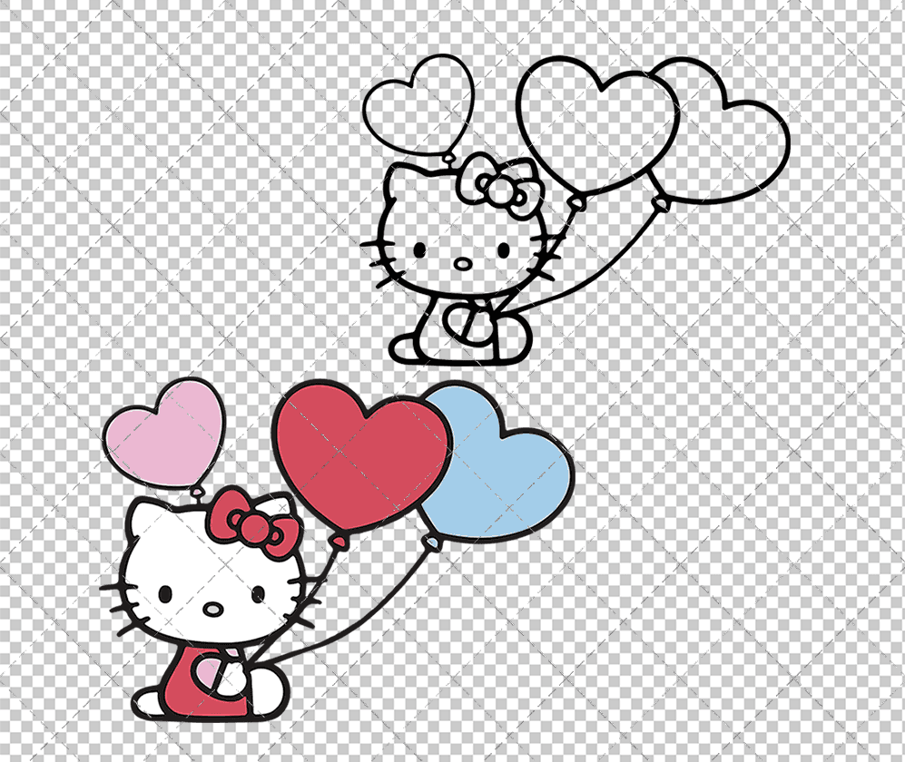 Hello Kitty - Sanrio 003, Svg, Dxf, Eps, Png SvgShopArt
