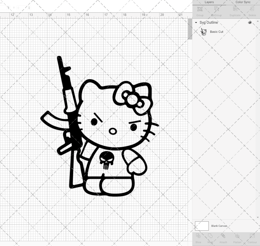 Hello Kitty - Sanrio 004, Svg, Dxf, Eps, Png SvgShopArt