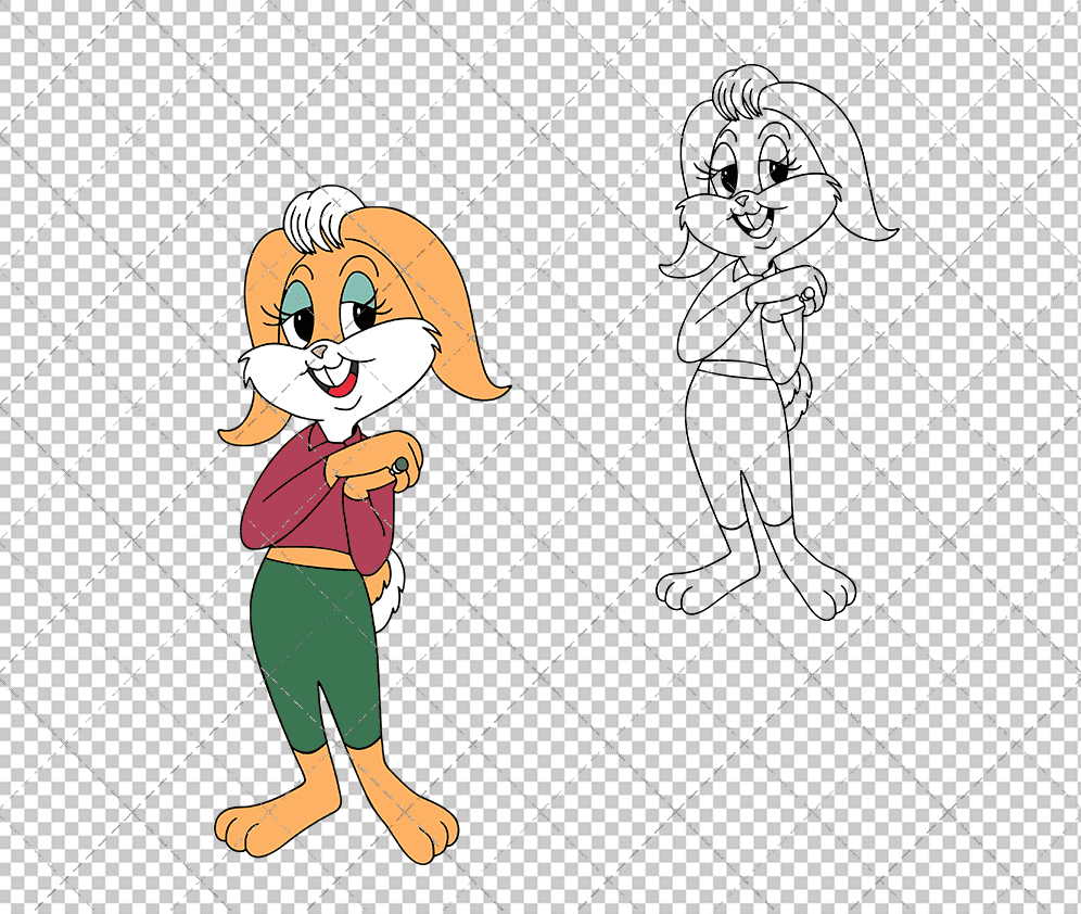 Honey Bunny - Looney Tunes, Svg, Dxf, Eps, Png SvgShopArt