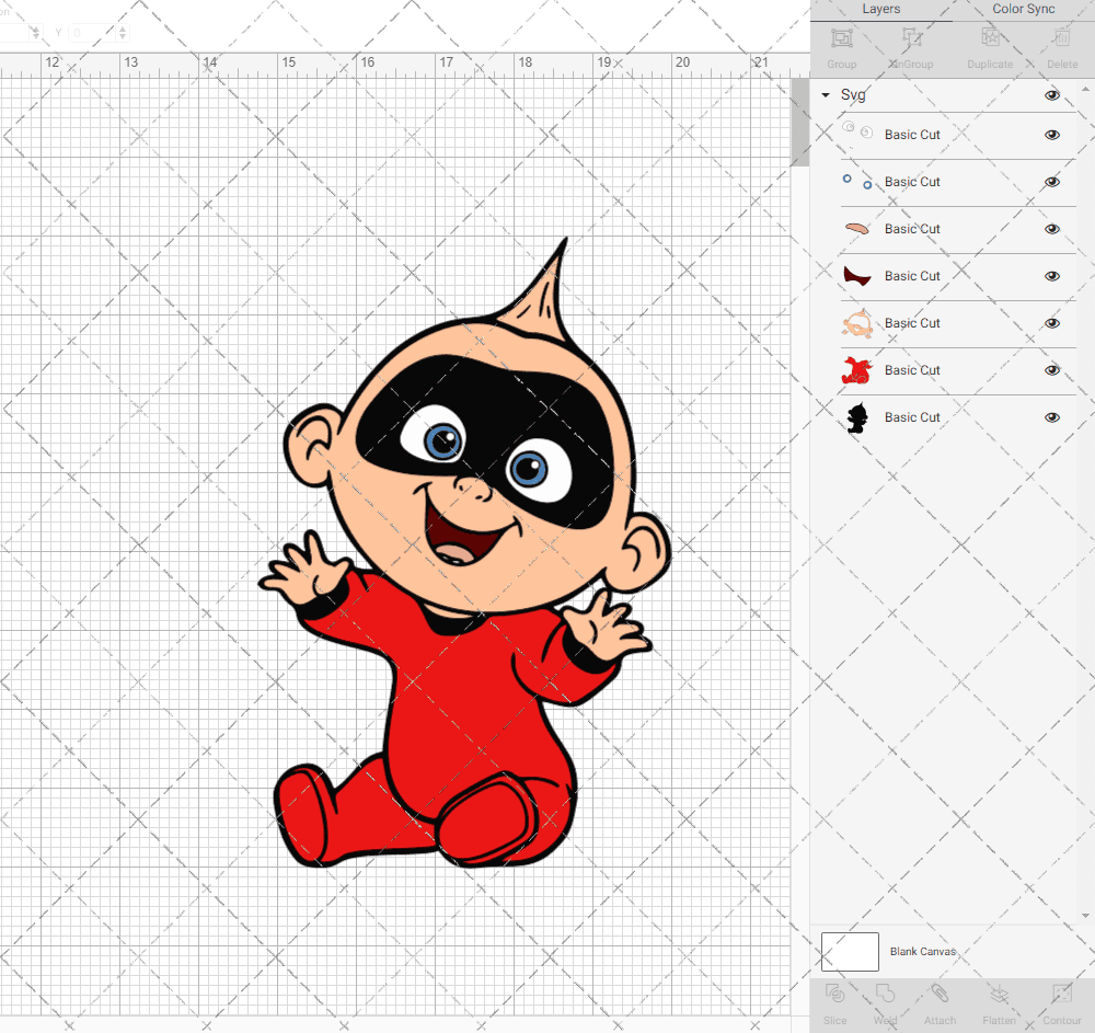 Jack-Jack - The Incredibles, Svg, Dxf, Eps, Png SvgShopArt